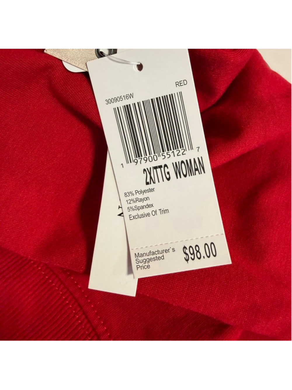 New NWT Women's Philosophy Red Gnome Christmas Pajama Set 2X 2 piece Holiday - Picture 9 of 16